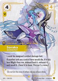 Spiritforged - Soraka - Wanderer (Overnumbered) (Foil)