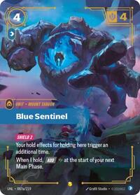 Unleashed - Blue Sentinel (Alternate Art) (Foil) (Display Case)