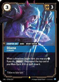 Unleashed - Diana - Lunari (Alternate Art) (Foil) (Display Case)