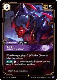 Vendetta - Zed, Without a Sound (Alternate Art) (Foil) (Display Case)