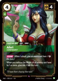 Radiance - Ahri, Confident (Foil)