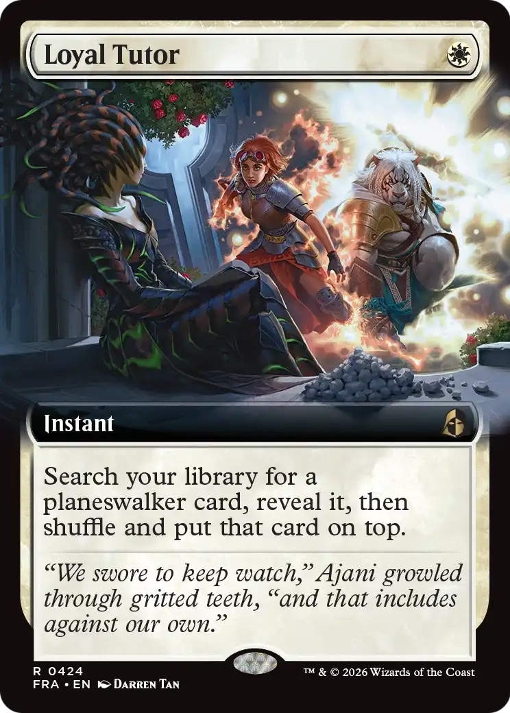 Loyal Tutor (Extended Art) [Reality Fracture] (Display Case)