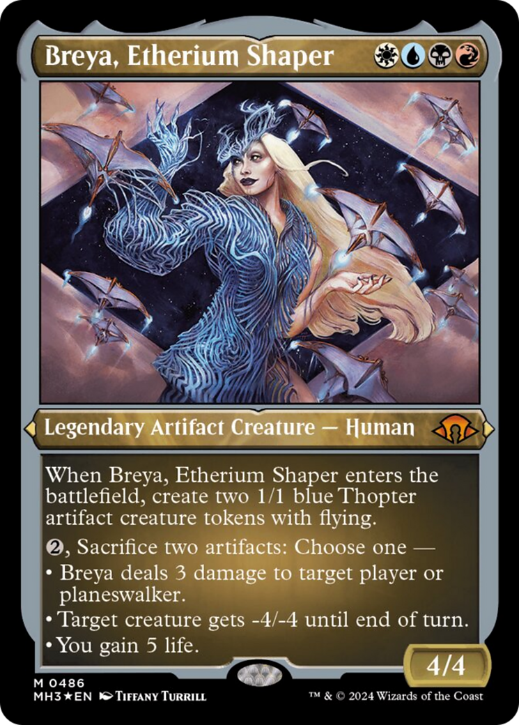 Breya, Etherium Shaper (Foil Etched) [Modern Horizons 3] (Display Case)