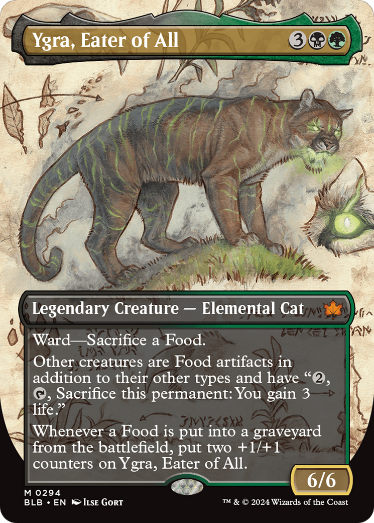 Ygra, Eater of All (Borderless) [Bloomburrow] (Display Case)