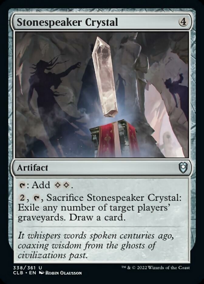 Stonespeaker Crystal [Commander Legends: Battle for Baldur's Gate] (Display Case)