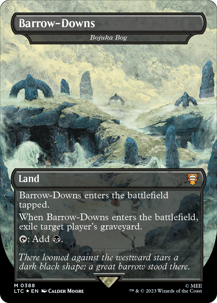 Barrow-Downs - Bojuka Bog (Surge Foil Realms and Relics) [The Lord of the Rings: Tales of Middle-Earth Commander] (Display Case)