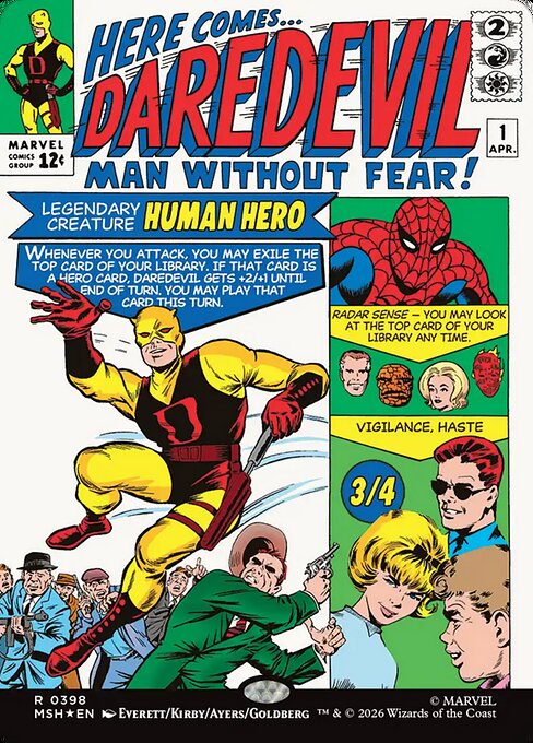 Daredevil, Man Without Fear [Marvel Super Heroes #398] (Display Case)