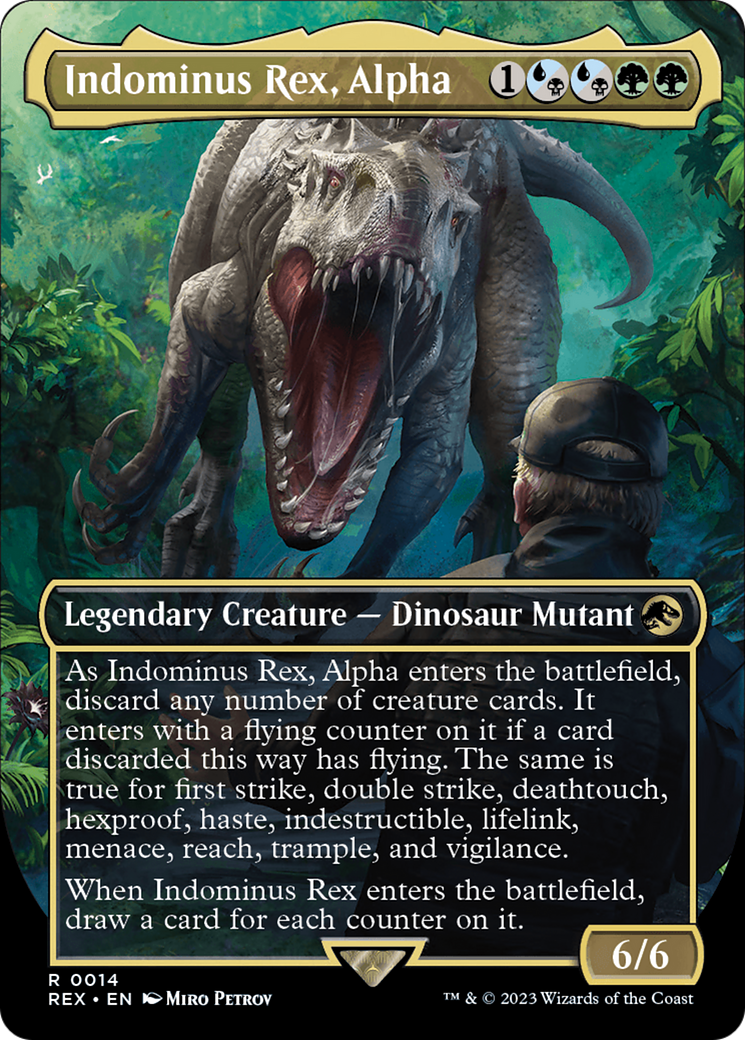 Indominus Rex, Alpha (Borderless) [Jurassic World Collection] (Display Case)