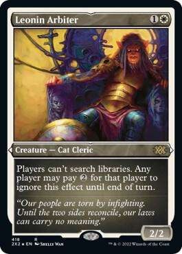 Leonin Arbiter (Foil Etched) [Double Masters 2022] (Display Case)