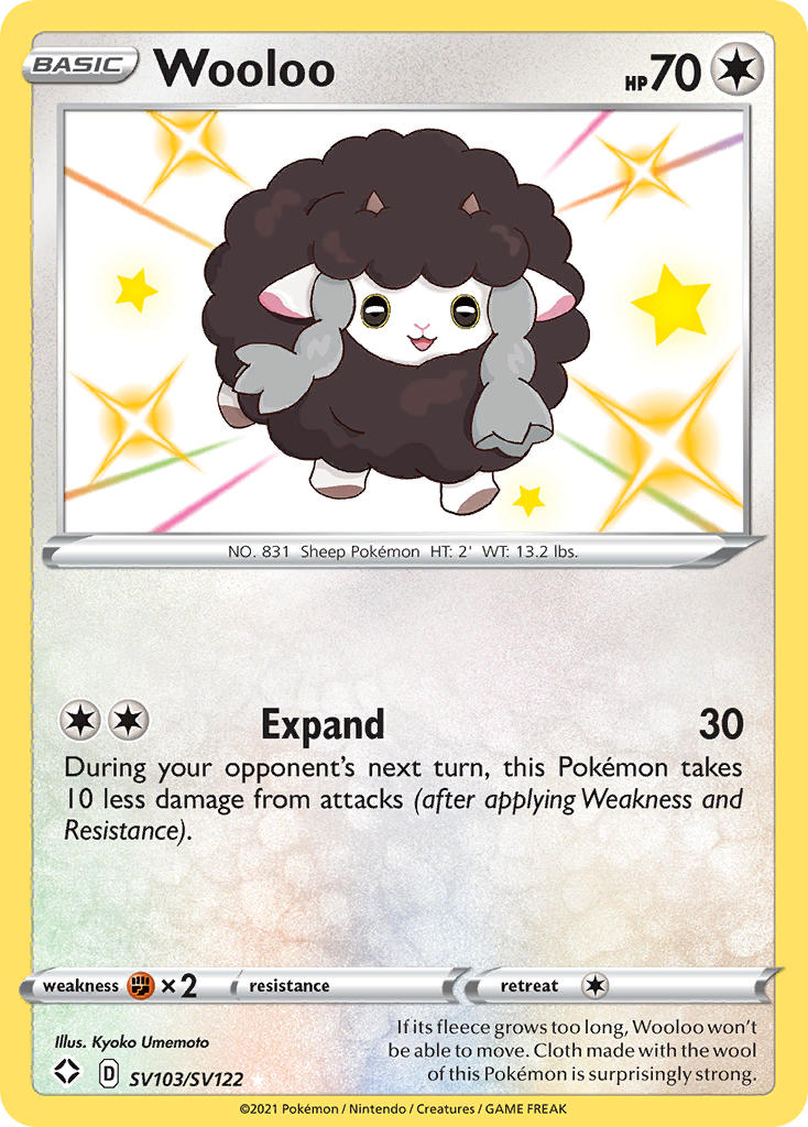 Wooloo (SV103/SV122) [Sword & Shield: Shining Fates] (Display Case)