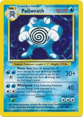 Poliwrath (13/102) [Base Set Unlimited] (Display Case)