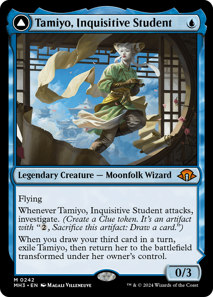 Tamiyo, Inquisitive Student // Tamiyo, Seasoned Scholar [Modern Horizons 3] (Display Case)