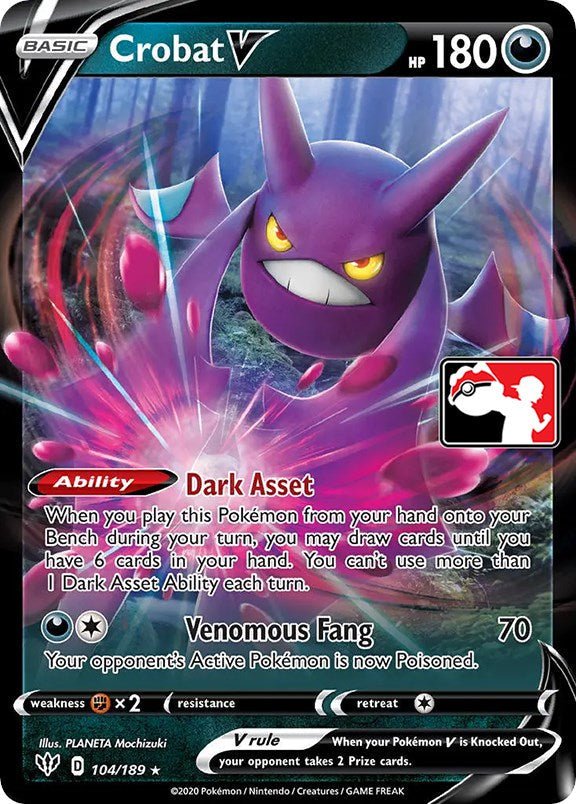 Crobat V (104/189) [Prize Pack Series One] (Display Case)
