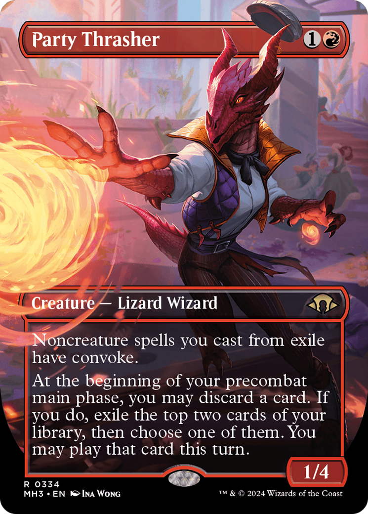 Party Thrasher (Borderless) [Modern Horizons 3] (Display Case)