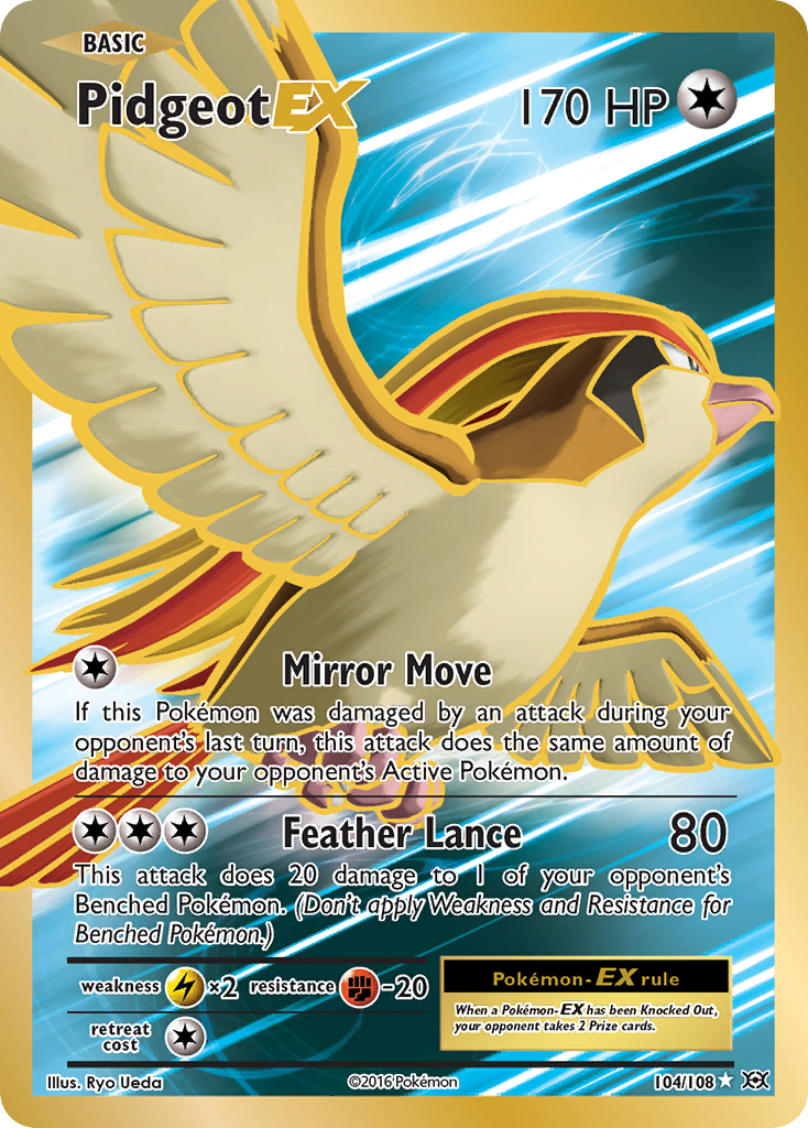 Pidgeot EX (104/108) [XY: Evolutions] (Display Case)