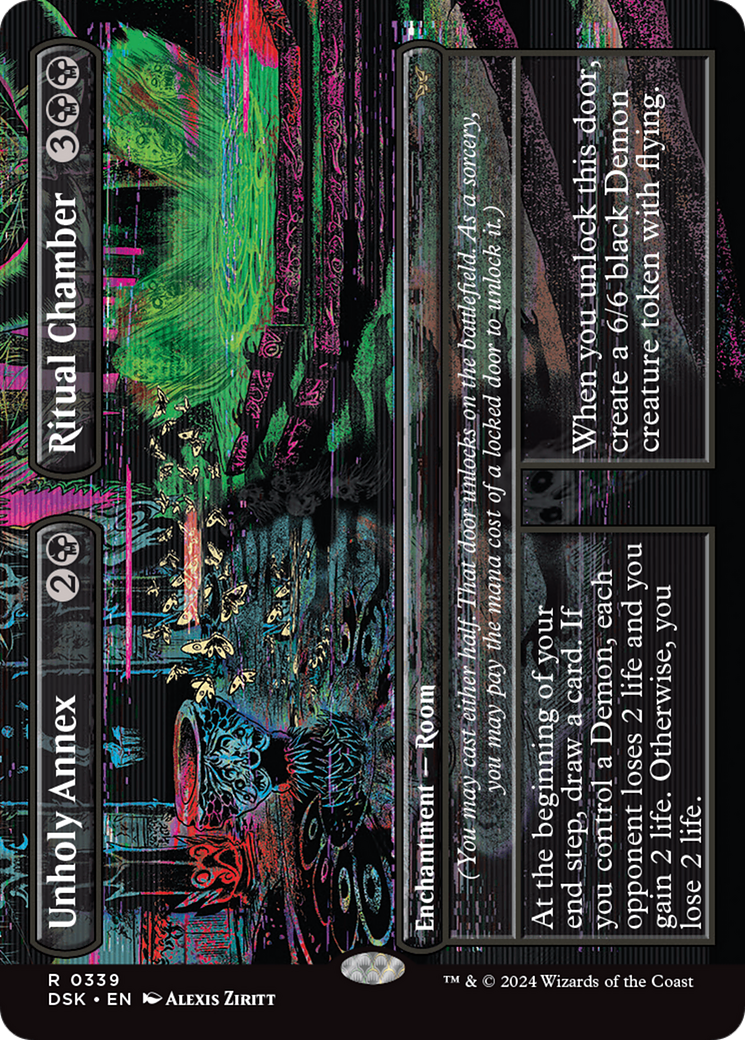 Unholy Annex // Ritual Chamber (Borderless) [Duskmourn: House of Horror] (Display Case)