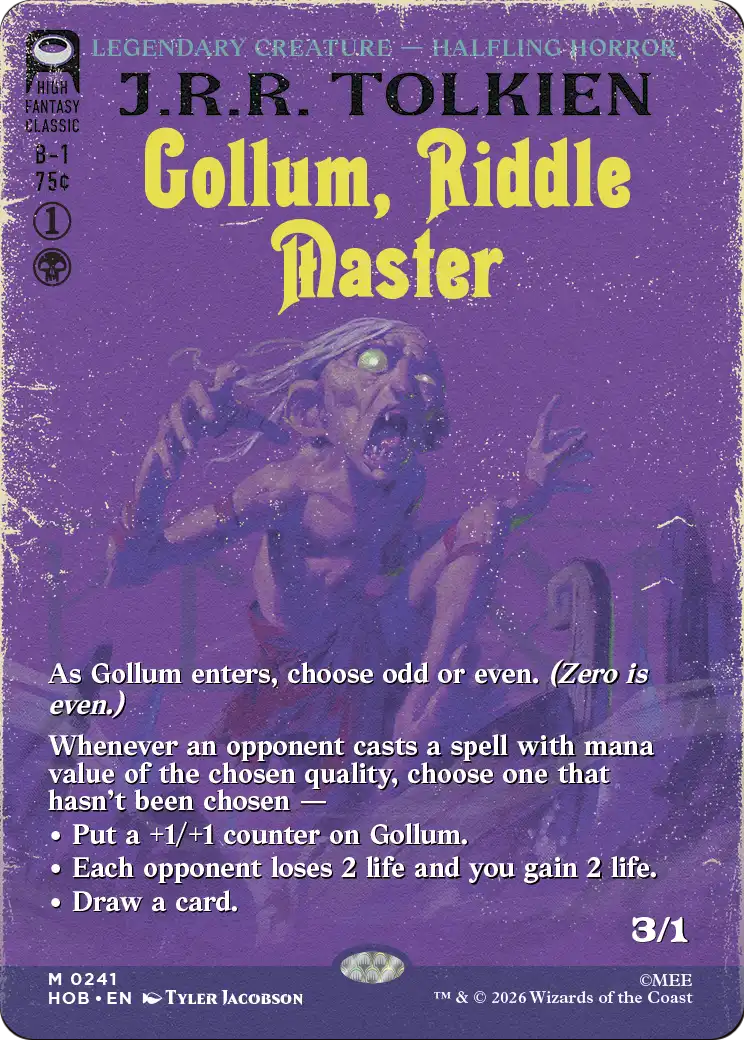 Gollum, Riddle Master (Borderless) [The Hobbit] (Display Case)