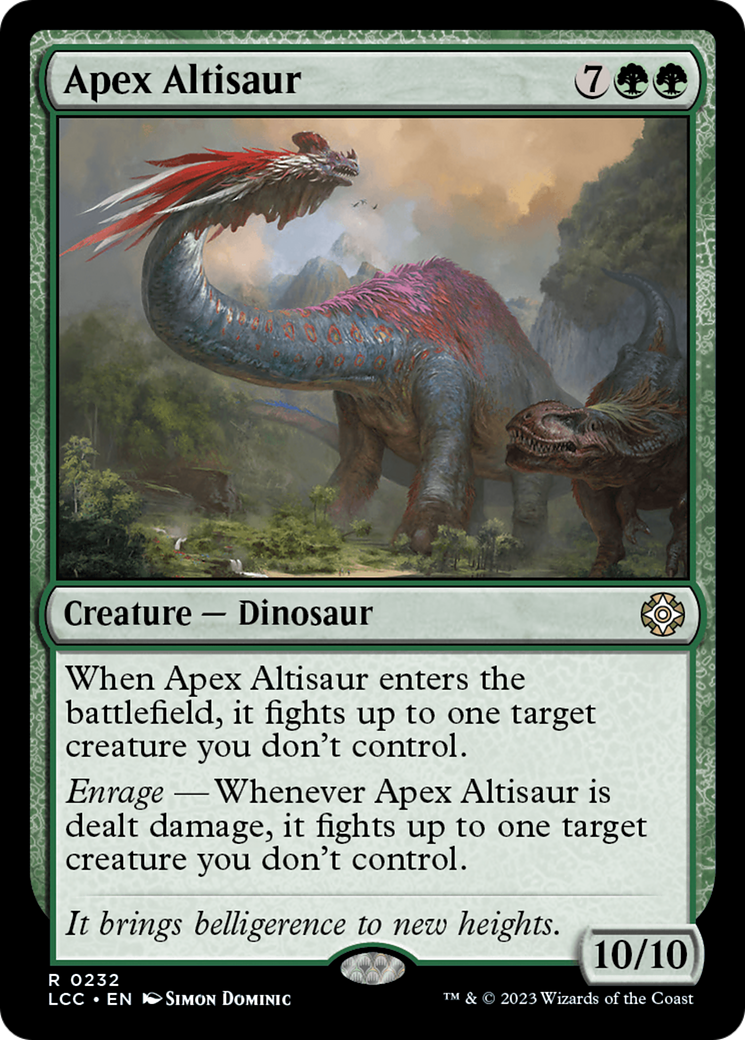 Apex Altisaur [The Lost Caverns of Ixalan Commander] (Display Case)