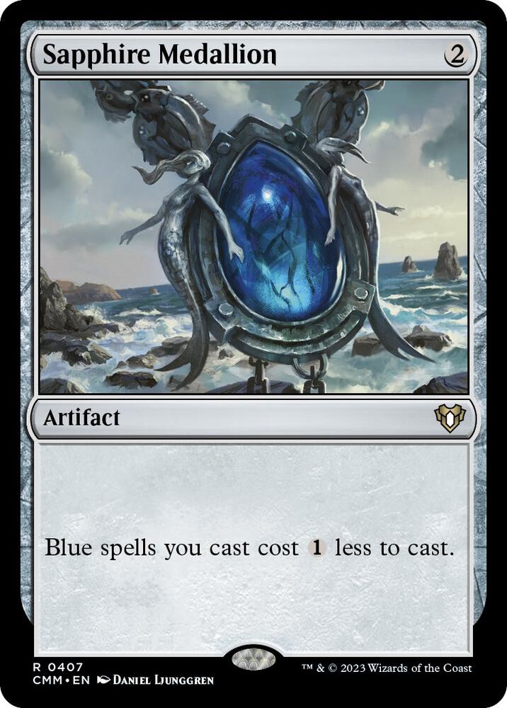 Sapphire Medallion [Commander Masters] (Display Case)