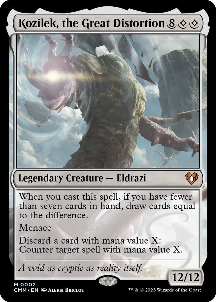 Kozilek, the Great Distortion [Commander Masters] (Display Case)