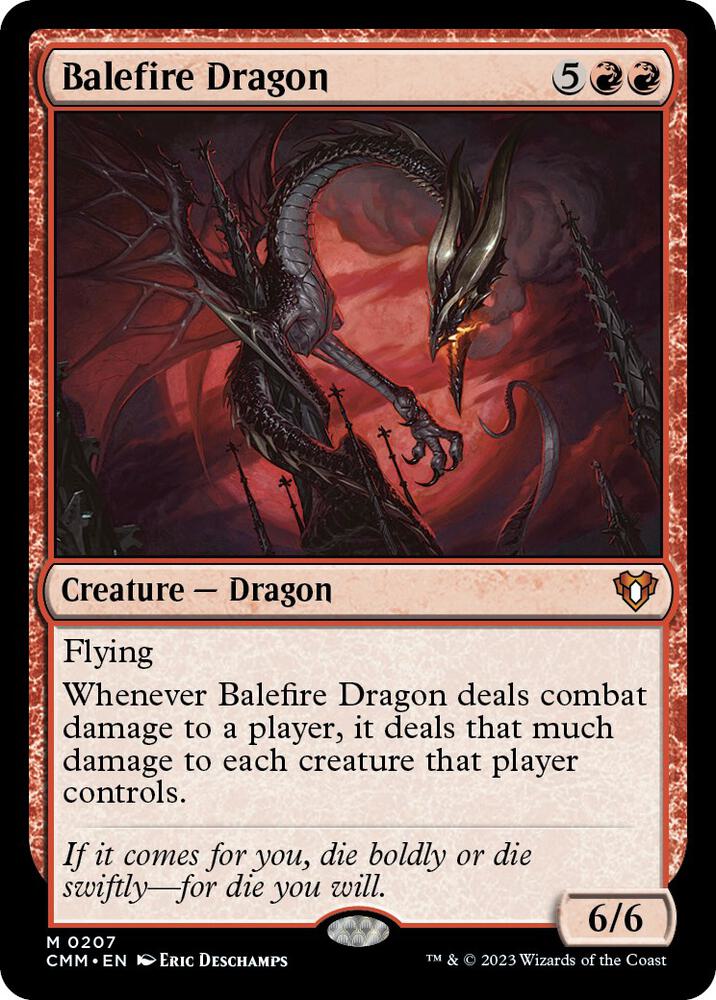 Balefire Dragon [Commander Masters] (Display Case)