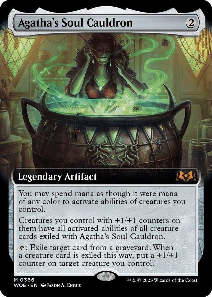 Agatha's Soul Cauldron (Extended Art) [Wilds of Eldraine] (Display Case)