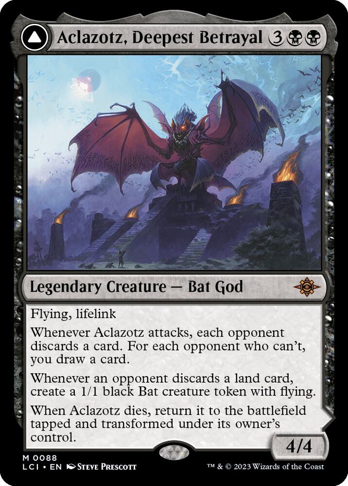 Aclazotz, Deepest Betrayal // Temple of the Dead [The Lost Caverns of Ixalan] (Display Case)