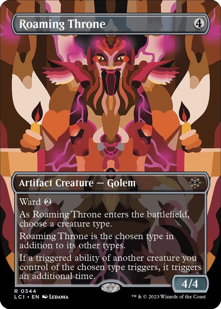Roaming Throne (Borderless) [The Lost Caverns of Ixalan] (Display Case)