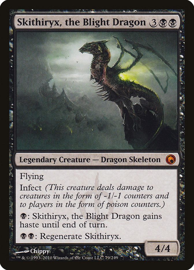 Skithiryx, the Blight Dragon [Scars of Mirrodin] (Display Case)