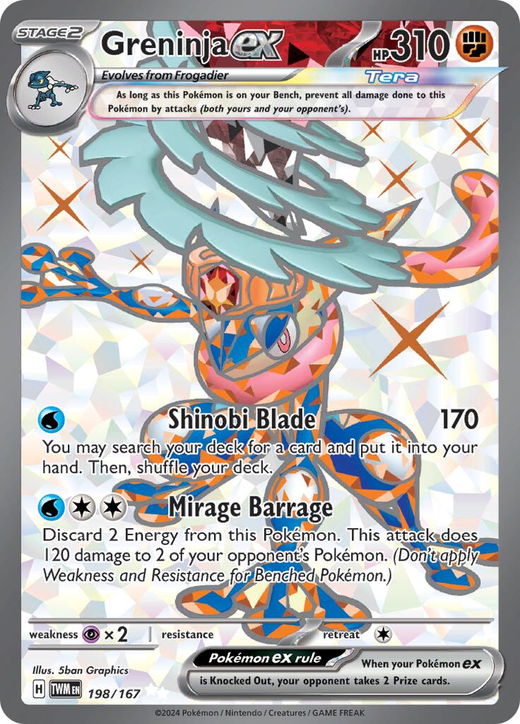 Greninja ex (198/167) [Scarlet & Violet: Twilight Masquerade] (Display Case)