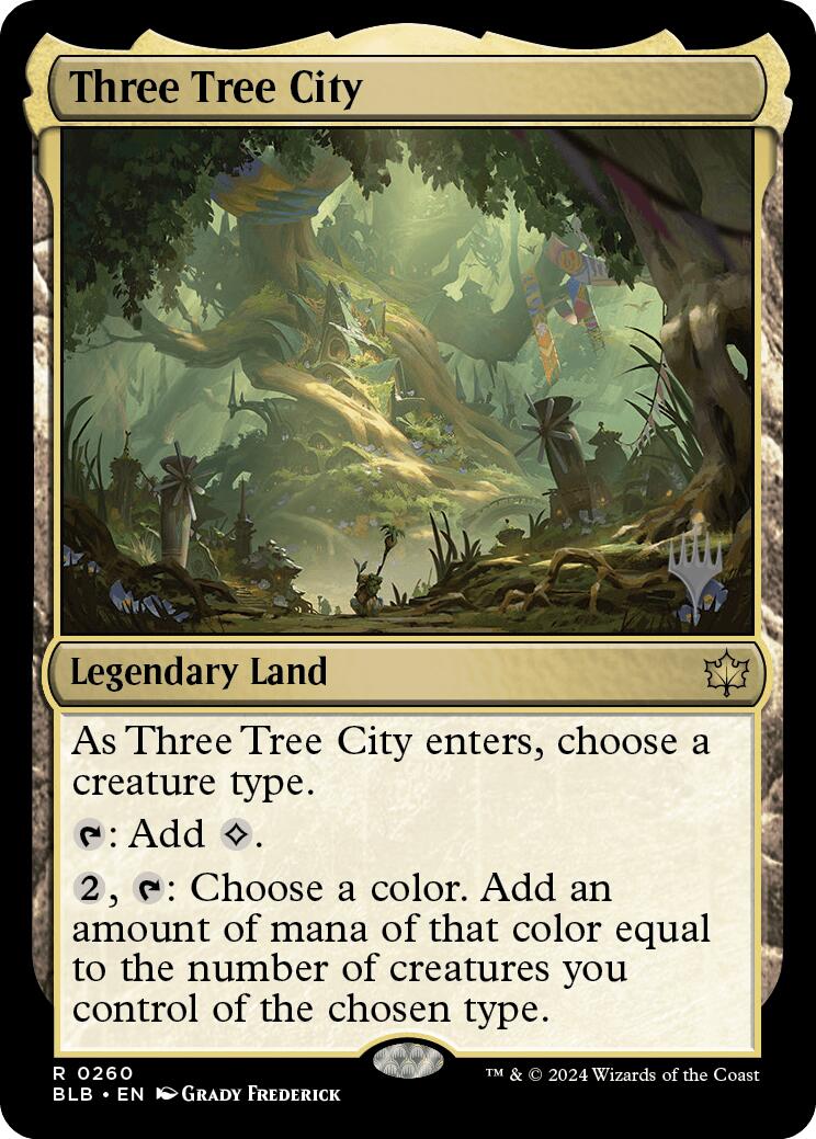 Three Tree City (Promo Pack) [Bloomburrow Promos] (Display Case)