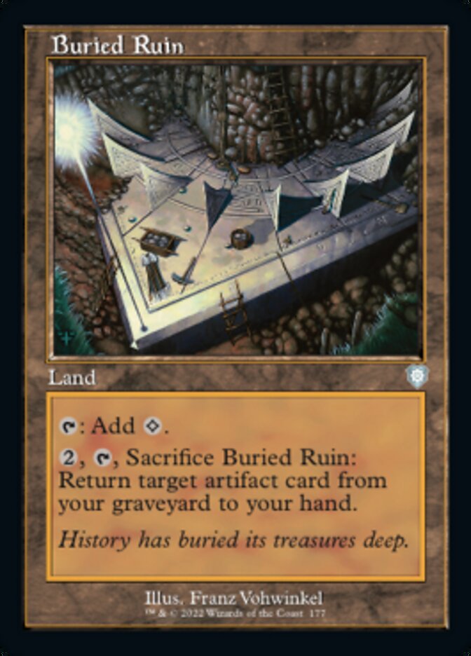 Buried Ruin (Retro) [The Brothers' War Commander] (Display Case)