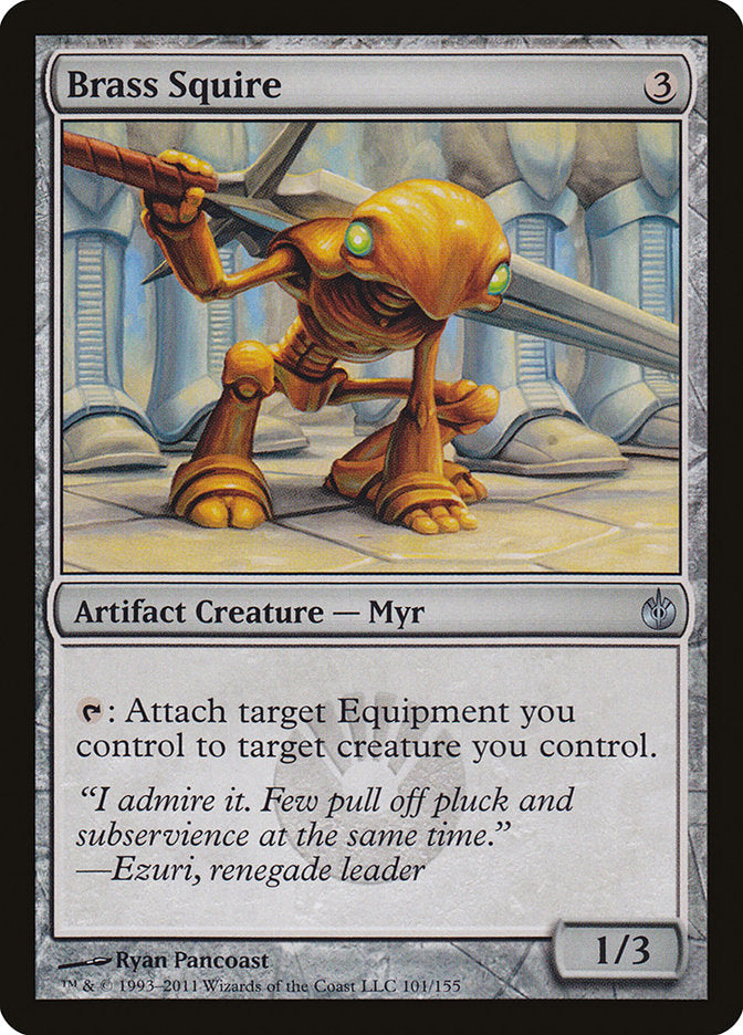 Brass Squire [Mirrodin Besieged] (Display Case)