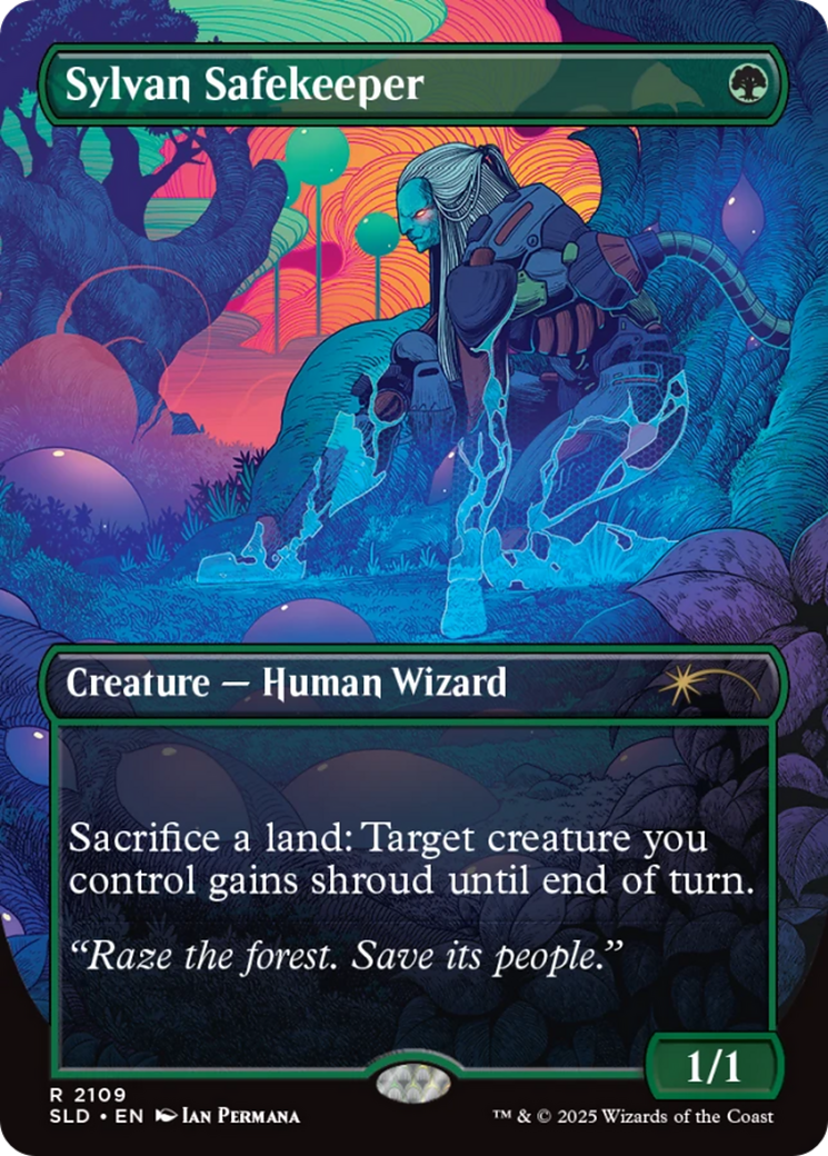 Sylvan Safekeeper (Galaxy Foil) [Secret Lair Drop Series] (Display Case)