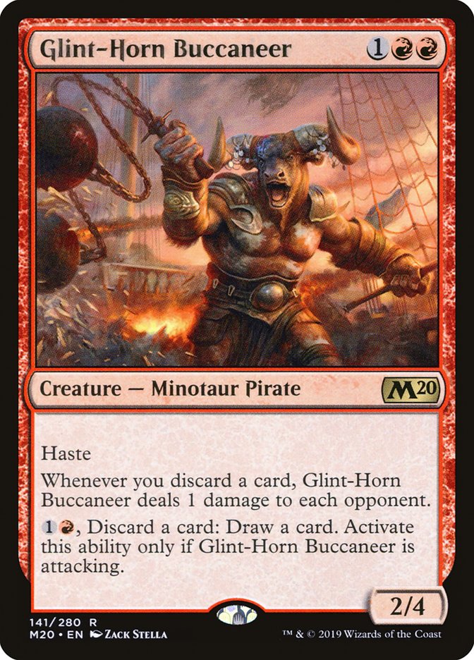 Glint-Horn Buccaneer [Core Set 2020] (Display Case)