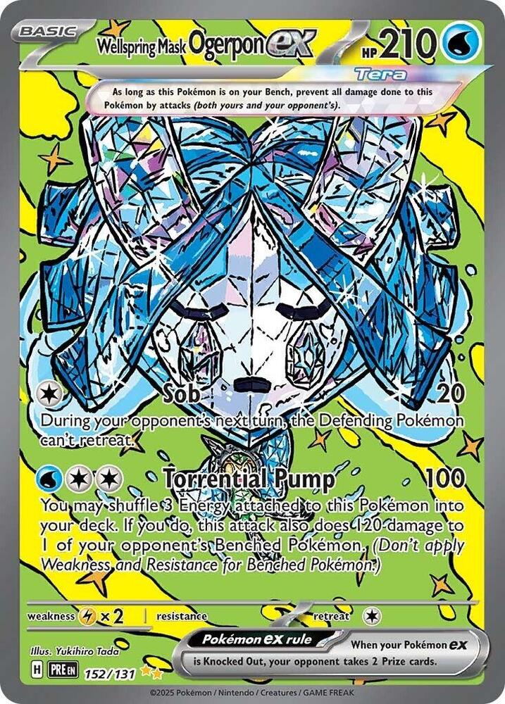 Wellspring Mask Ogerpon ex (152/131) [Scarlet & Violet: Prismatic Evolutions] (Display Case)