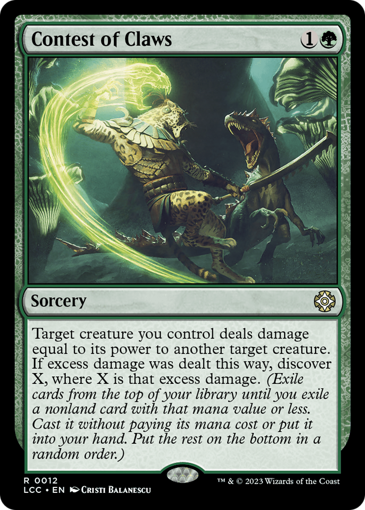 Contest of Claws [The Lost Caverns of Ixalan Commander] (Display Case)