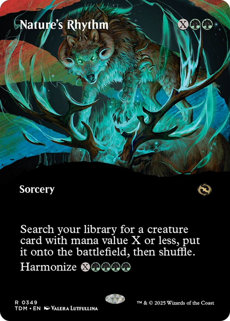 Nature's Rhythm (Borderless) [Tarkir: Dragonstorm] (Display Case)