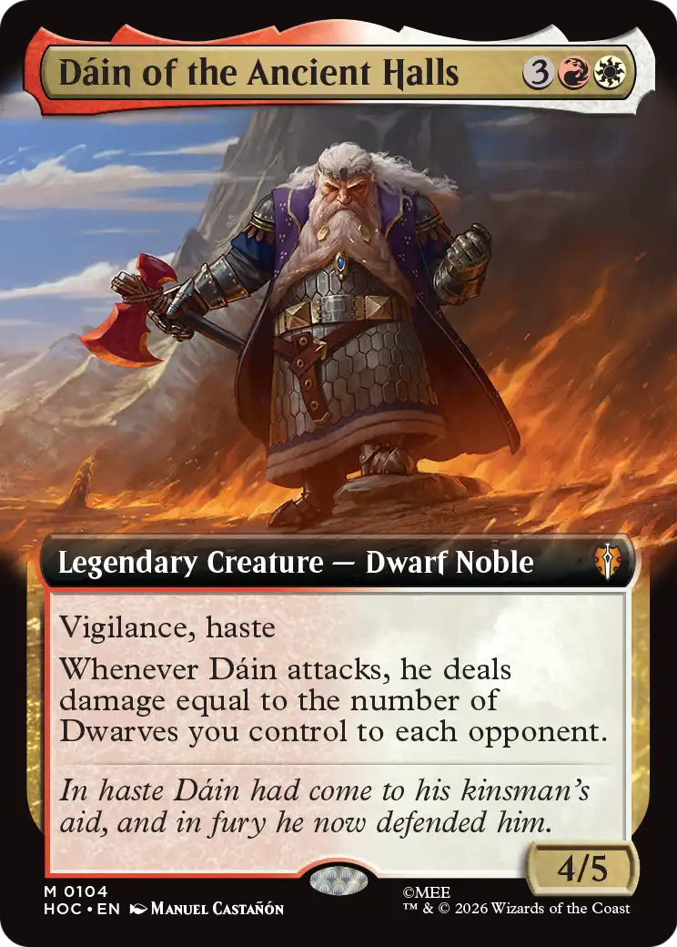 Dain of the Ancient Halls (Extended Art) [The Hobbit: Eternal-Legal] (Display Case)