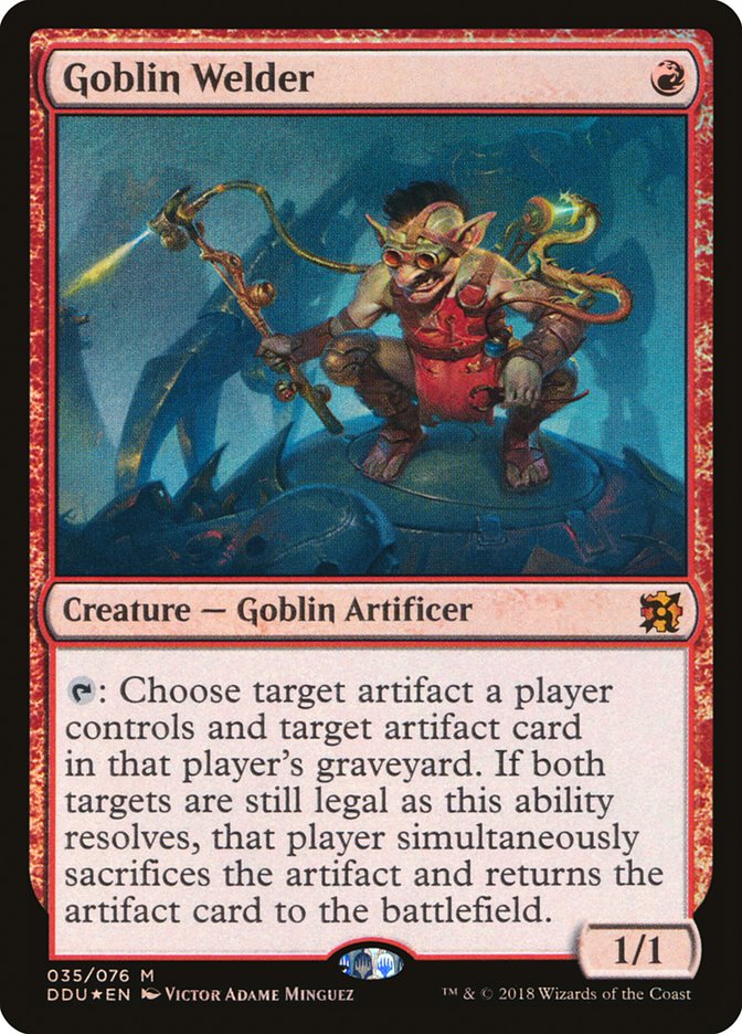 Goblin Welder [Duel Decks: Elves vs. Inventors] (Display Case)