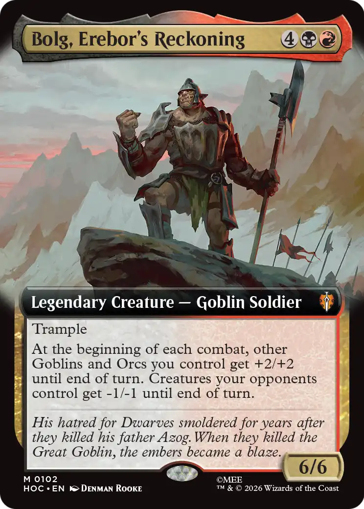 Bolg, Erebor's Reckoning (Extended Art) [The Hobbit: Eternal-Legal] (Display Case)