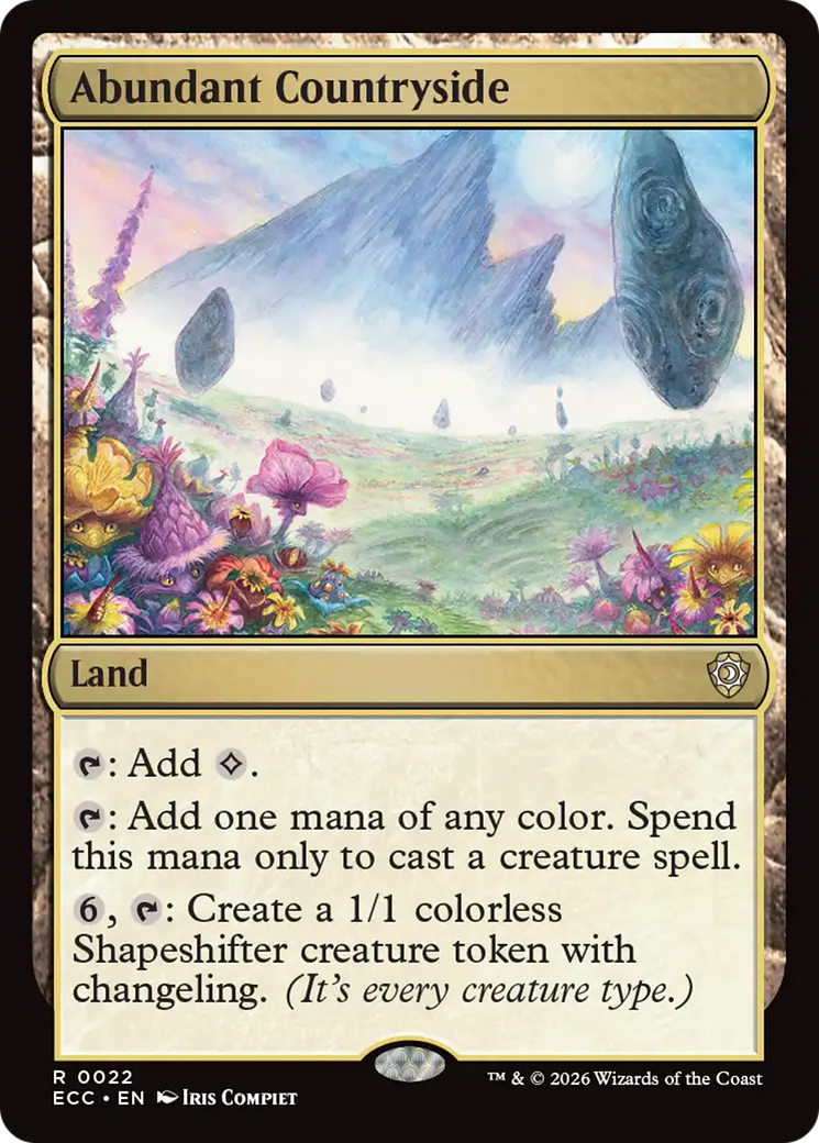 Abundant Countryside [Lorwyn Eclipsed Commander] (Display Case)