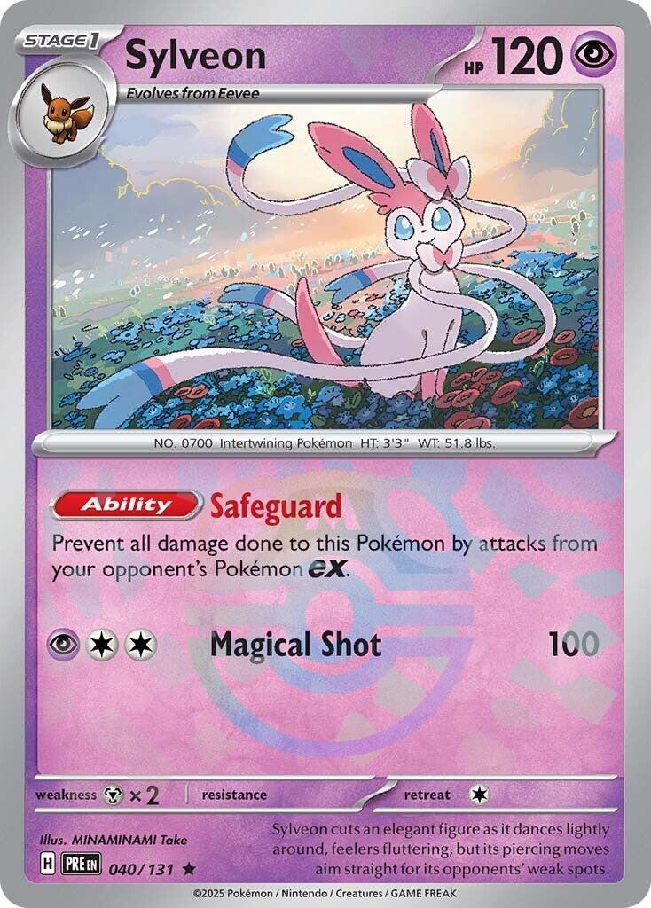 Sylveon (040/131) (Master Ball Pattern) [Scarlet & Violet: Prismatic Evolutions] (Display Case)