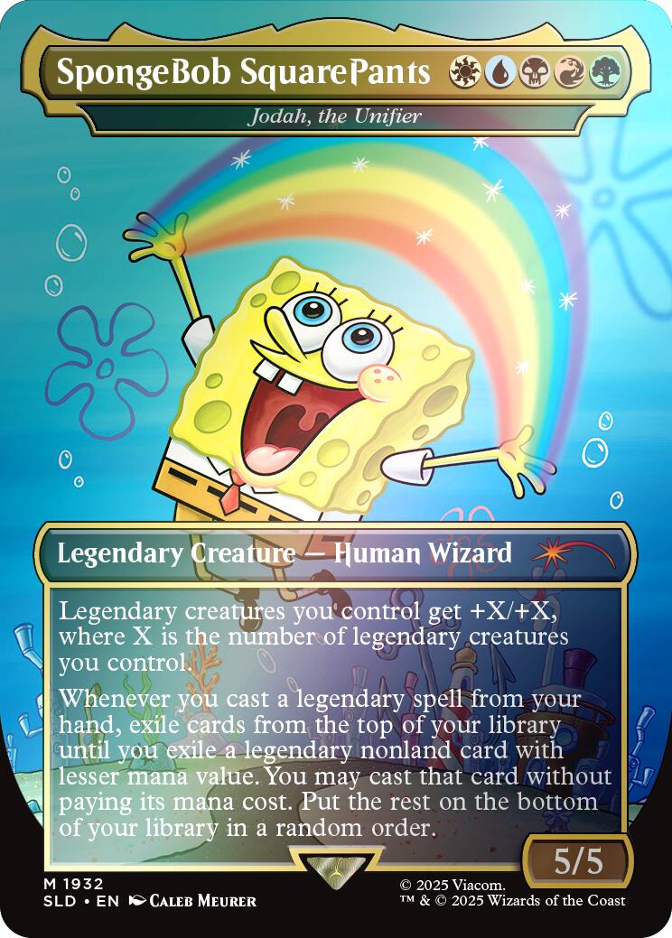 SpongeBob SquarePants - Jodah, the Unifier (Rainbow Foil) [Secret Lair Drop Series] (Display Case)