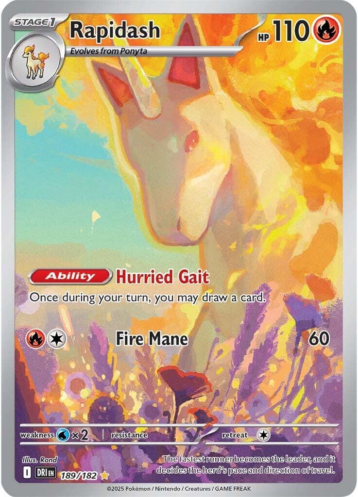 Rapidash (189/182) [Scarlet & Violet: Destined Rivals] (Display Case)