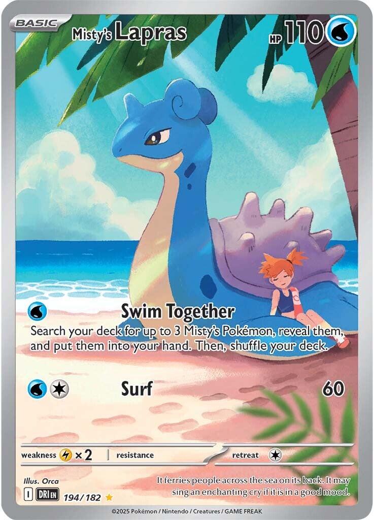 Misty's Lapras (194/182) [Scarlet & Violet: Destined Rivals] (Display Case)