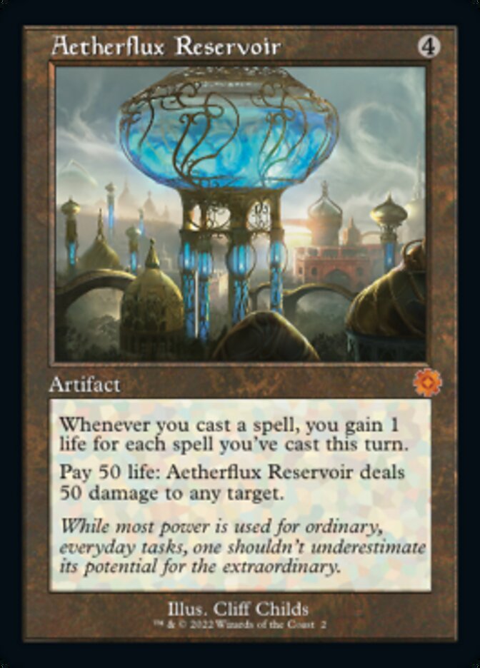 Aetherflux Reservoir (Retro) [The Brothers' War Retro Artifacts] (Display Case)