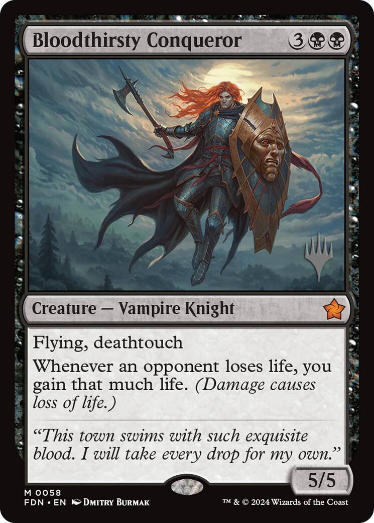 Bloodthirsty Conqueror [Edge of Eternities Promo Pack] (Display Case)