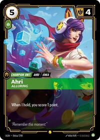 Origins - Ahri - Alluring (Alternate Art) (Foil)