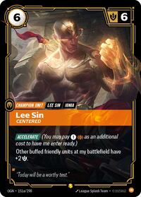 Origins - Lee Sin - Centered (Alternate Art) (Foil)